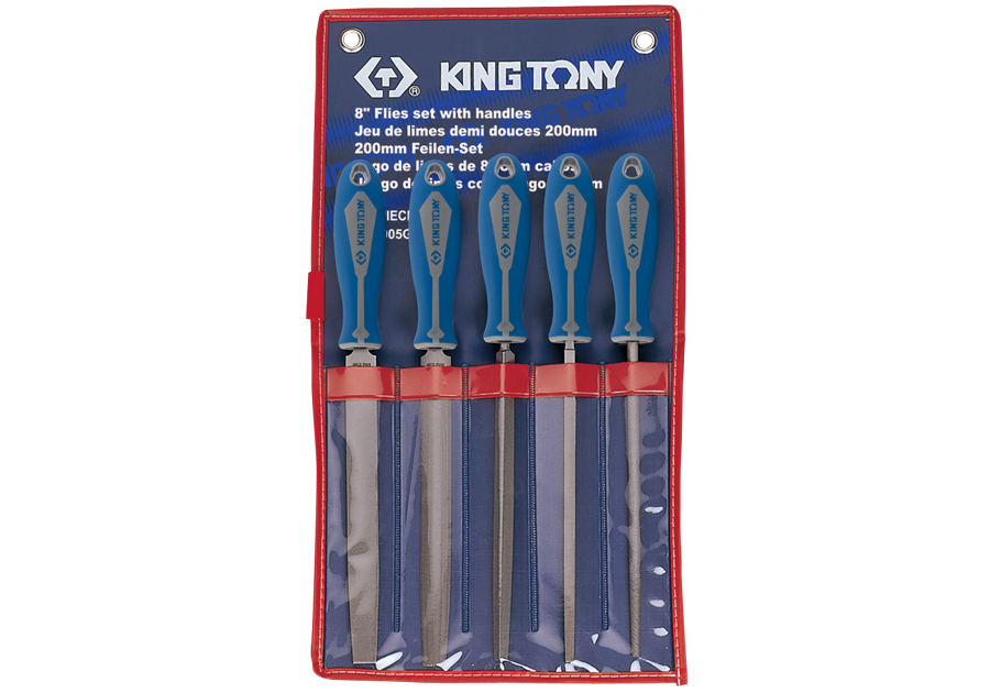 KING TONY 1015GQ 5 Piece Second Cut File