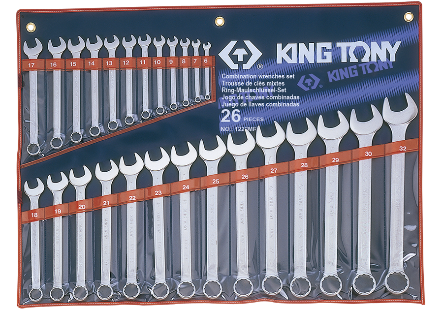 KING TONY 1226MR 26 Piece Combination Wrench Set