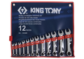 KING TONY 1282MR 12 Piece Stubby Combination Wrench Set