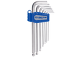 KING TONY 20107SR 7 Piece Long Ball End Hex L-Wrench Set