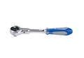 KING TONY 2752-06G 1/4" Drive 72 Teeth Swivel Headed Reversible Ratchet – manufacturer range illustration