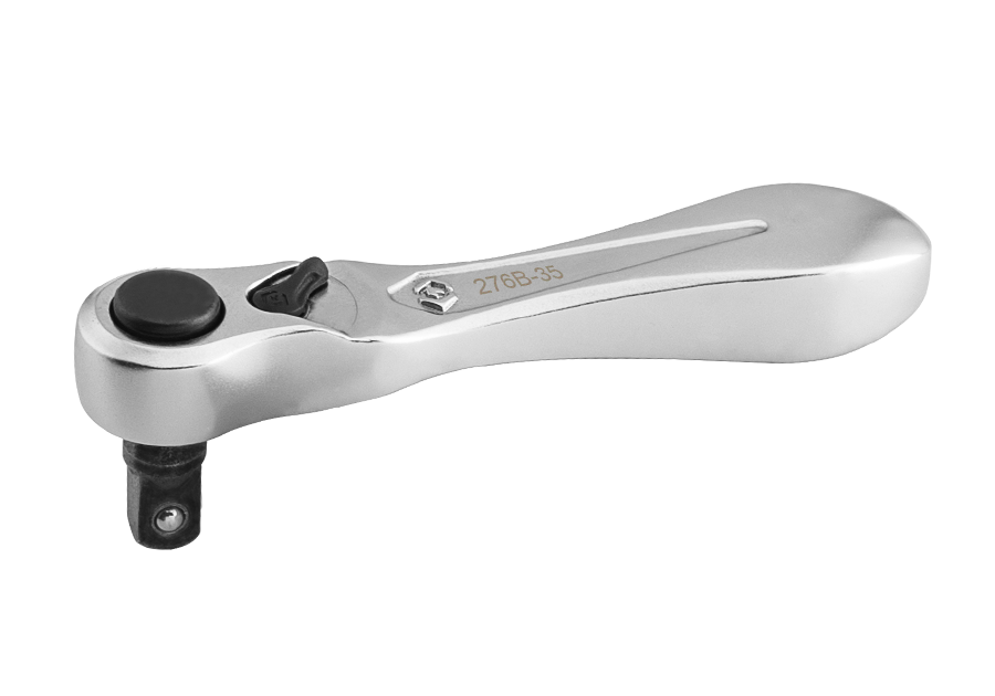 KING TONY 276B-0225 1/4" Mini Bit Ratchet with Square Drive