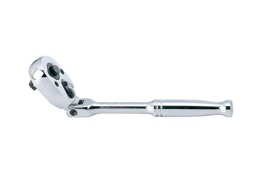 KING TONY 2781-06P 1/4" Drive Flex.Reversible Ratchet 6 Push Button – manufacturer range illustration