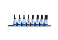 KING TONY 3108PR8 8 Piece 3/8" Drive Hex Bit Socket Rail Set