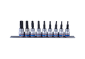 KING TONY 3149PR8 9 Piece 3/8" Drive Torx Plus Bit Socket Rail Set