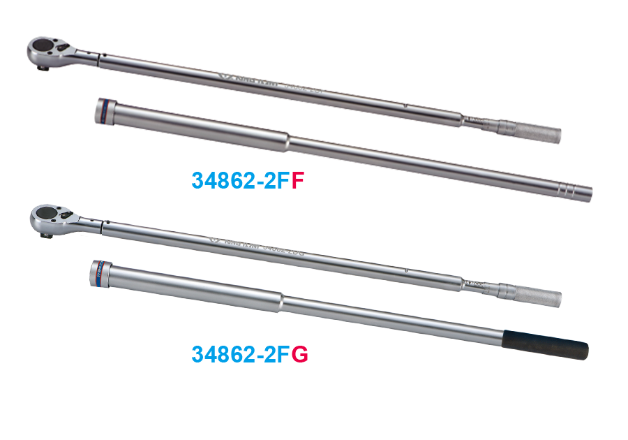 KING TONY 34862-2FG 1" Drive CW/CCW Adjustable Torque Wrench With Telescopic Handle (300 - 1500 Nm) – manufacturer range illustration