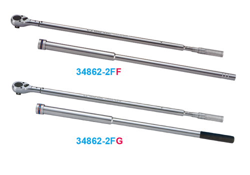 KING TONY 34862-2FG 1" Drive CW/CCW Adjustable Torque Wrench With Telescopic Handle (300 - 1500 Nm) – manufacturer range illustration