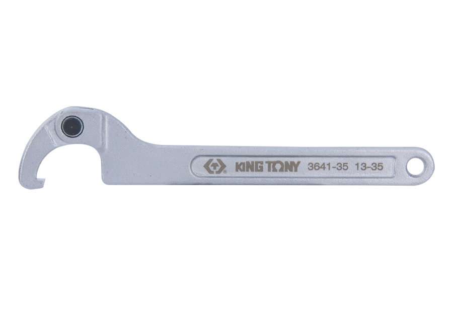 KING TONY 3641-I0 Hook Wrench 120-180mm – manufacturer range illustration