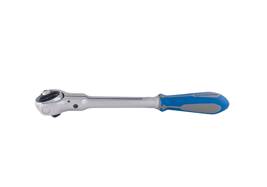 KING TONY 3752-09G 3/8" Drive 72 Teeth Swivel Headed Reversible Ratchet – manufacturer range illustration
