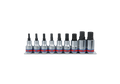 KING TONY 4110SR10 9 Piece 1/2" Drive Bit Socket Rail Set