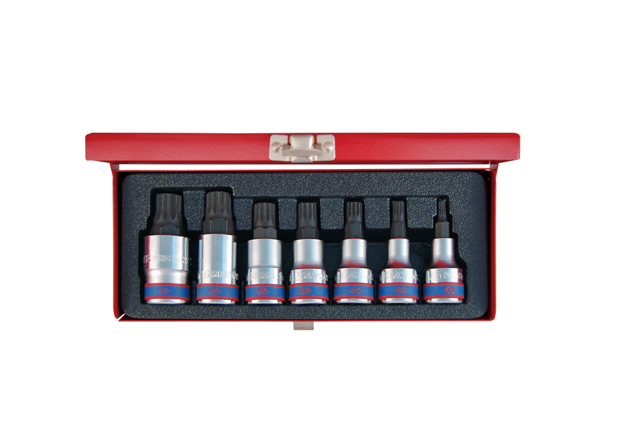 KING TONY 4117PR 7 Piece 1/2" Drive Spline Socket Set
