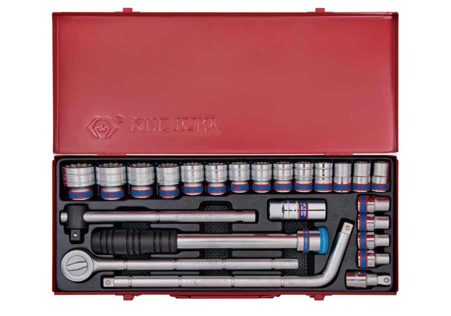 KING TONY 4524MR 24 Piece 1/2" Drive 6 Point Socket Wrench Set