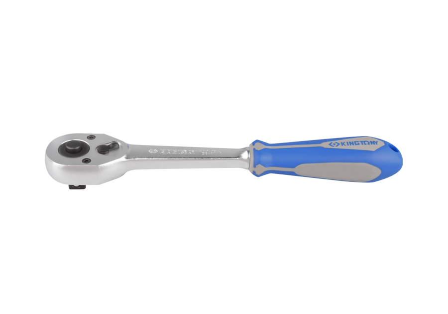 KING TONY 4771-10G 1/2" Drive Quick-release Reversible Ratchet with Rubber Grip