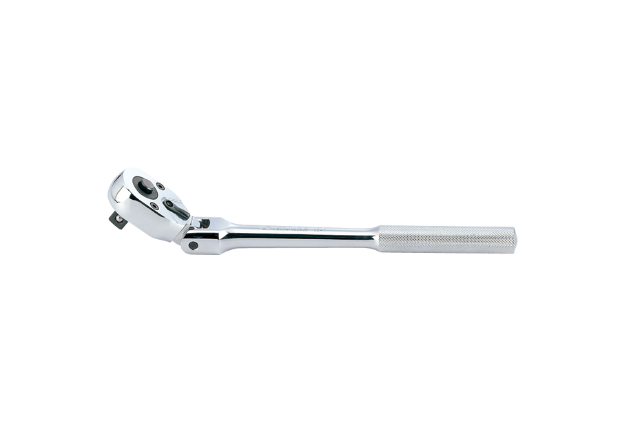 KING TONY 4781-12F 1/2" Drive Flexible Reversible Ratchet Knurled – manufacturer range illustration