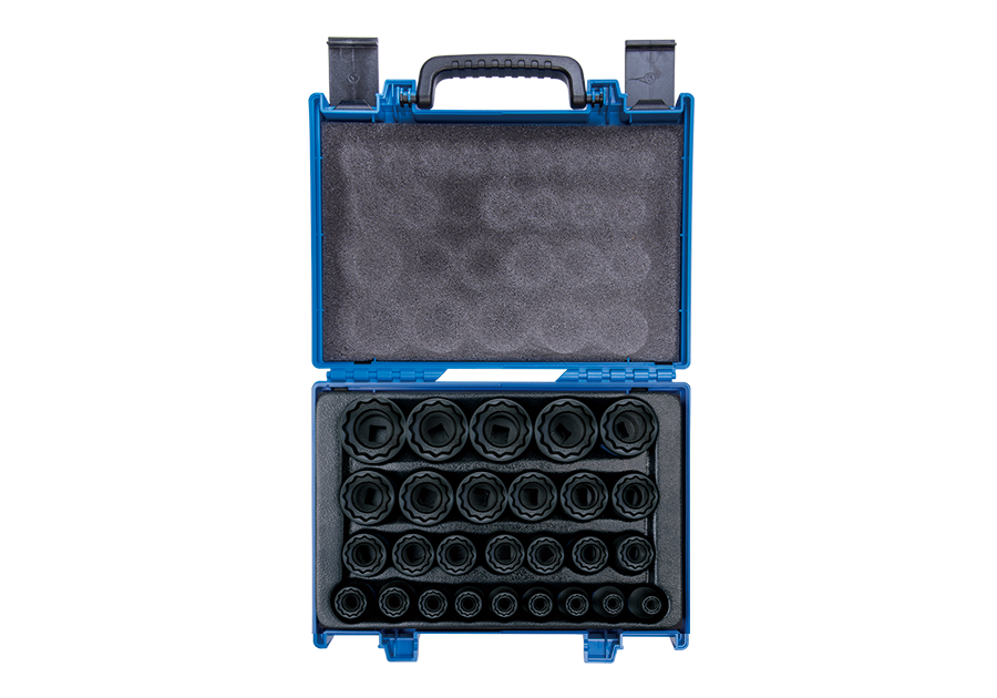 KING TONY 4827MP 27 Piece 1/2" Drive 12 Point Impact Socket Set