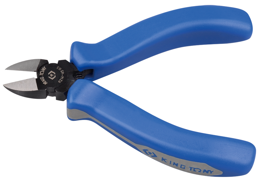 KING TONY 6214-45 4.5" Mini Side Cutting Pliers – manufacturer range illustration