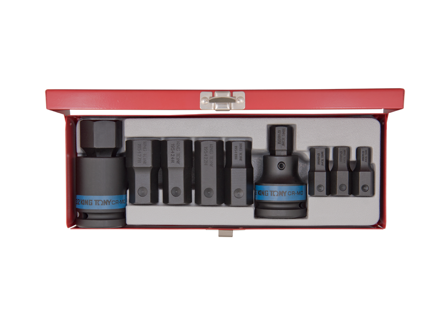 KING TONY 6411MP 11 Piece 3/4" Drive Impact Bit Socket Set