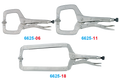 KING TONY 6625-11 11" C-Clamp Locking Pliers Swivel Pads – manufacturer range illustration