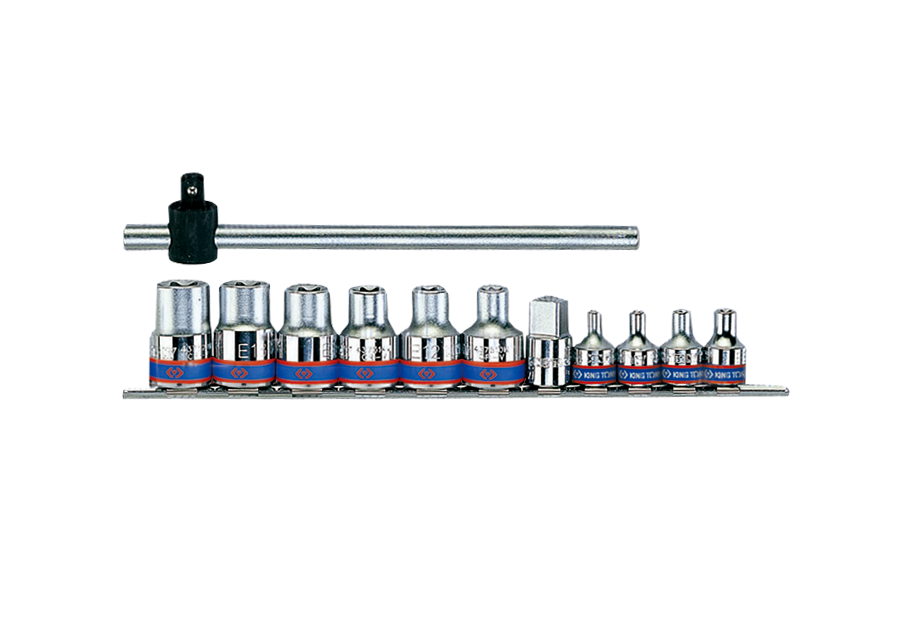 KING TONY 7112PR 12 Piece 3/8"+1/2" Drive Star Socket Set