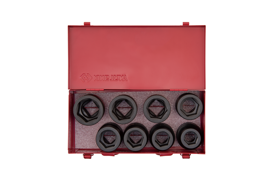KING TONY 8410MP 8 Piece 1" Drive 6 Point Impact Socket Set
